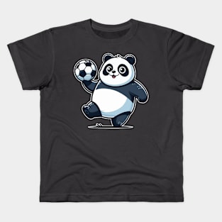 Panda as Soccer player at Soccer Kids T-Shirt